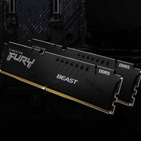 Kingston FURY Beast KF556C40BB-8 8GB System Memory, 5600MT/s, DDR5, CL40, DIMM, Black, AMD EXPO Certified Kingston FURY Beast KF556C40BB-8 8GB System Memory, 5600MT/s, DDR5, CL40, DIMM, Black, AMD EXPO Certified